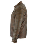 Signature City Casual Brown Leather Jacket