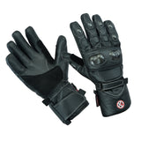 Motorbike Motorcycle Leather Gloves Winter Thermal Waterproof CE Armour Biker