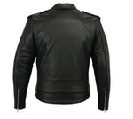 Vintage Brando Black Leather Motorcycle Jacket