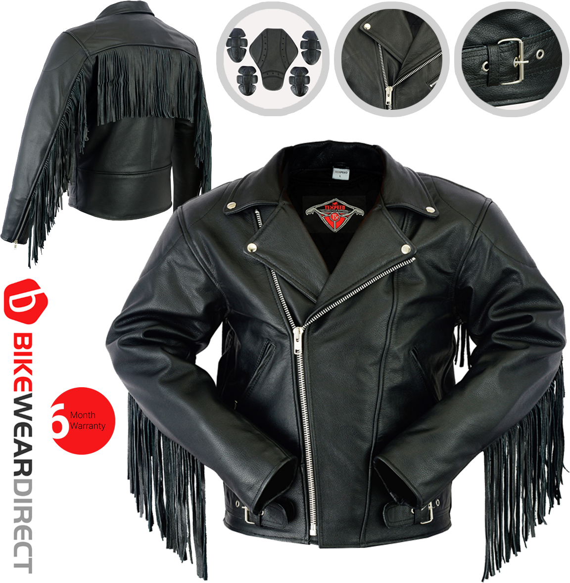 Fringed leather motorcycle jacket best sale