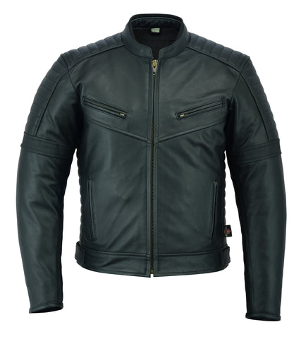 Sturgis Black Leather Motorcycle Jacket