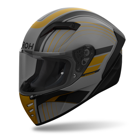 Airoh Connor Full Face Motorcycle Helmet In Matt Black & Bronze