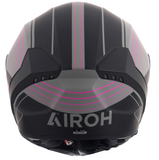 Airoh Connor Full Face Motorcycle Helmet In Matt Black & Pink (Womens)