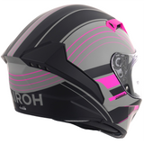 Airoh Connor Full Face Motorcycle Helmet In Matt Black & Pink (Womens)