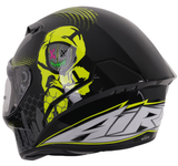 Airoh Connor Full Face Motorcycle Helmet In Gloss Black & Yellow