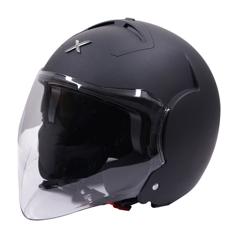 Axor Striker Open Face Motorcycle Helmet In Matt Black