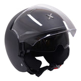 Axor Striker Open Face Motorcycle Helmet In Matt Black