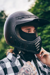 Black Cotton Winter Motorcycle Balaclava