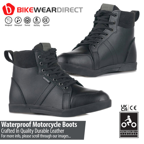 Soft leather clearance motorcycle boots