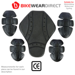 Elbow, Shoulder & Back Armour Protection For Motorcycle Jackets Or Shirts (Level 1)