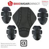 Elbow, Shoulder & Back Armour Protection For Motorcycle Jackets Or Shirts (Level 1)