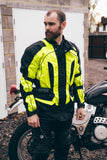 Hi-Vis Yellow Cordura Motorcycle Jacket