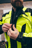 Hi-Vis Yellow Cordura Motorcycle Jacket