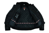 Racing Black Cordura Motorcycle Jacket