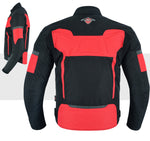 Racing Red Cordura Motorcycle Jacket