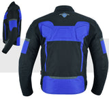 Racing Blue Cordura Motorcycle Jacket