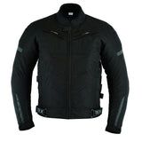 Racing Black Cordura Motorcycle Jacket