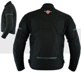 Racing Black Cordura Motorcycle Jacket