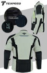 All Season White Cordura Motorcycle Jacket