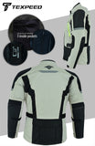 All Season White Cordura Motorcycle Jacket