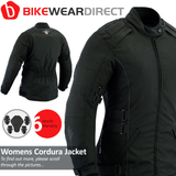 Waterproof Winter Women Ladies Motorbike Jacket Motorcycle Moped Biker Armour