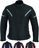 Motorradjacke für Damen, wasserdicht, für Mopeds, mit Biker-Rüstung 