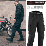 Motorbike Motorcycle Trousers Waterproof Cordura With CE Armour Protection Biker