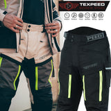 Motorcycle Motorbike Trousers Waterproof Cordura With CE Biker Armour Protection
