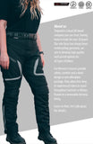 Womens Motorcycle Motorbike Trousers Waterproof Ladies With Biker Armour Protect