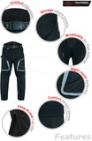 Motorcycle Trousers Motorbike Waterproof Cordura With CE Protective Biker Armour