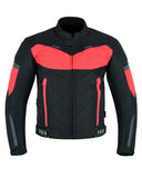 Racing Red Cordura Motorcycle Jacket