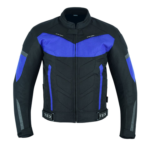 Racing Blue Cordura Motorcycle Jacket