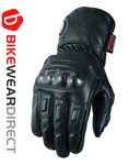 Motorcycling Motorbike Gloves Leather Biker CE Carbon Fiber Armour With Vents