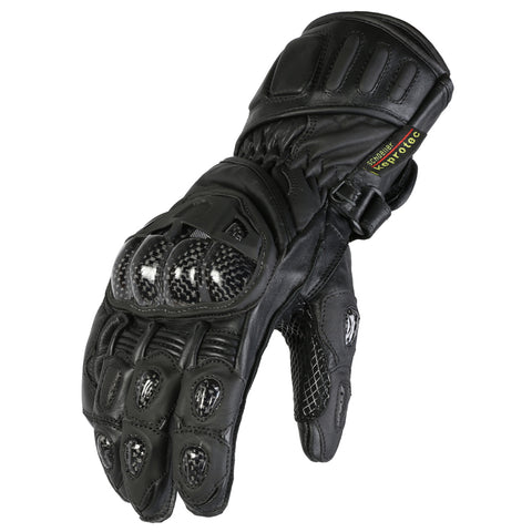 Leather Motorcycle Motorbike Biker Gloves Vented CE Carbon Knuckle Armour Pro