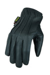 Motorbike Motorcycle Leather Short Gloves With Lined Aramid Biker Protection