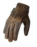 Motorbike Motorcycle Leather Short Gloves With Lined Aramid Biker Protection