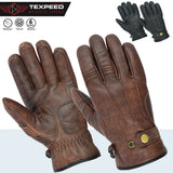 Motorcycle Motorbike Leather Gloves Warm Soft With Genuine Biker 3M Thinsulate