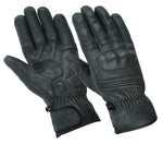 Motorcycle Motorbike Leather Gloves With CE Knuckle Armour Biker Protection