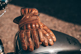 Motorcycle Motorbike Leather Gloves With CE Knuckle Armour Biker Protection