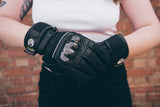 Womens Waterproof Motorbike Motorcycle Gloves Textile Black Hi-Vis Biker City