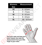 Womens Waterproof Motorbike Motorcycle Gloves Textile Black Hi-Vis Biker City