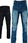 Motorradjeans, Motorrad-Schutzhose aus Aramid-Denim mit CE-Biker-Panzerung