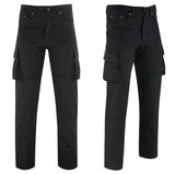 Motorbike Motorcycle Cargo Jeans Trousers Aramid Protective With CE Biker Armour