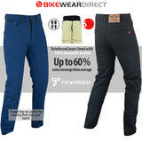 Aramid Motorcycle Jeans in Black or Blue