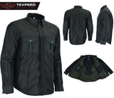 Kevlar Black Mesh Motorcycle Shirt