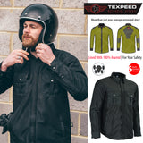 Kevlar Black Mesh Motorcycle Shirt