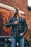 Kevlar Grey Check Motorcycle Shirt