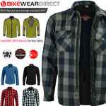 Kevlar Grey Check Motorcycle Shirt