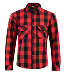 Kevlar Red Check Motorcycle Shirt