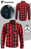 Kevlar Red Check Motorcycle Shirt